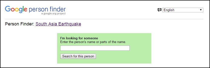 google person finder_lookoing for someone