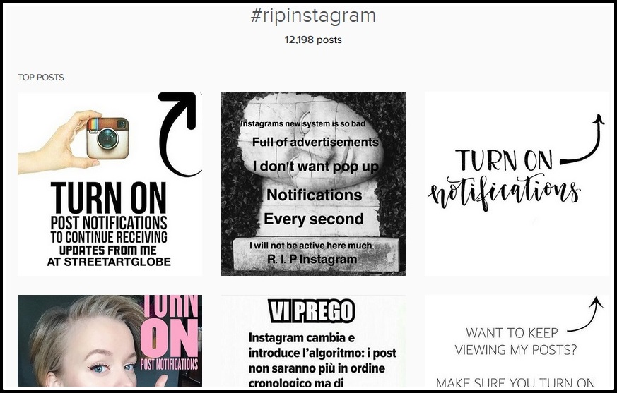 #ripinstagram on instagram march 2016